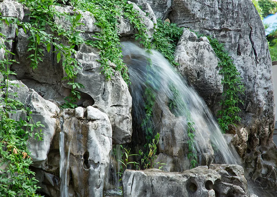 瀑布水景